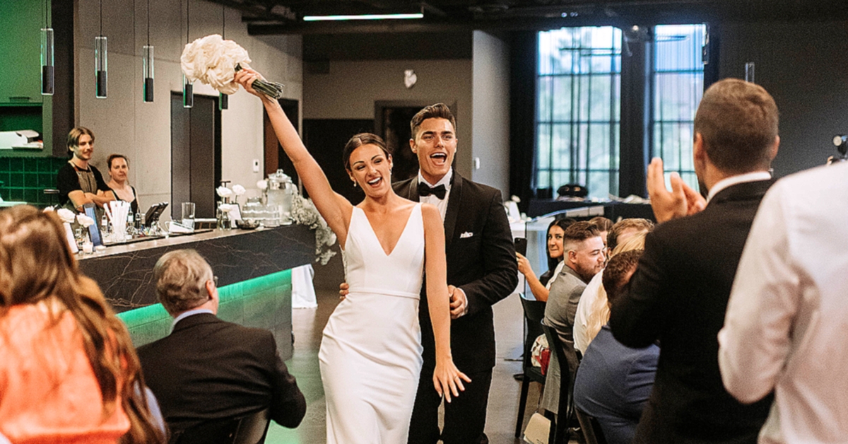 Happy couple in Banff